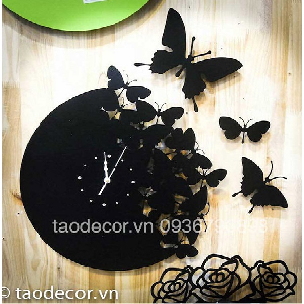 Đồng hồ đàn bướm đen