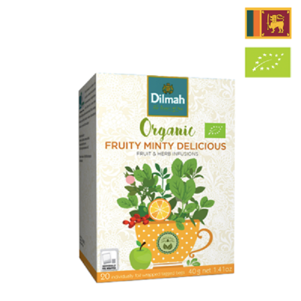 Trà Fruity Minty Delicious hữu cơ Dilmah 40g