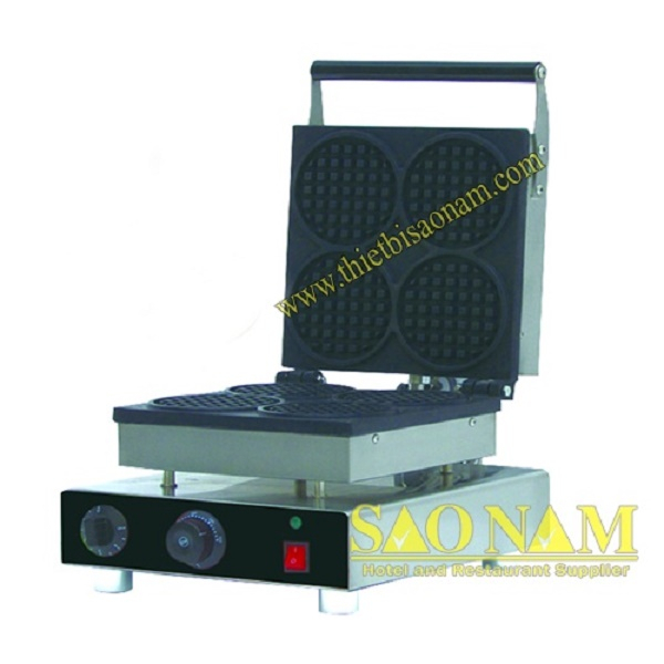 Máy Làm Bánh Waffle 4 Bánh Dùng Điện SN#525627