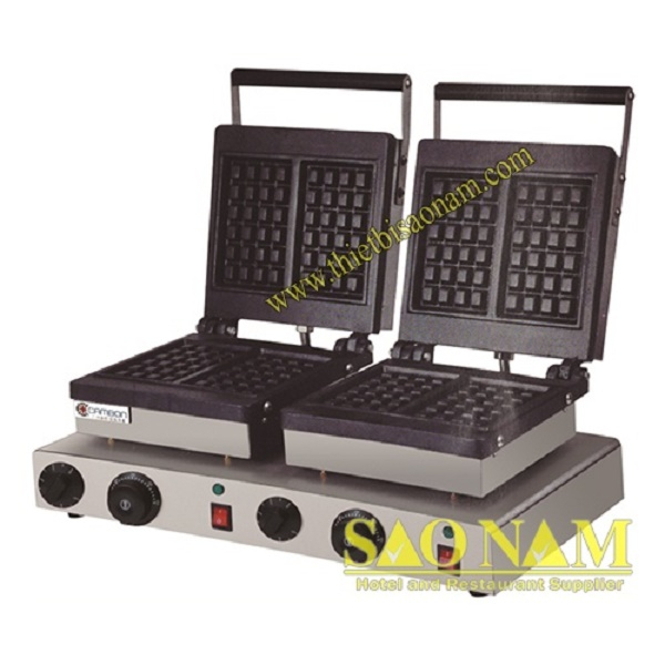 Máy Làm Bánh Waffle Vuông 2 Ngăn Dùng Điện SN#525636