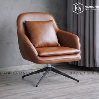ARM CHAIR NF11  XOAY NHẬP KHẨU KÈM GỐI