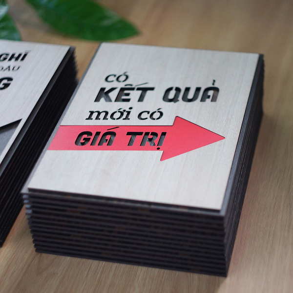 Tranh Slogan Doanh Nghiệp TBIG123: Có kết quả mới có giá trị