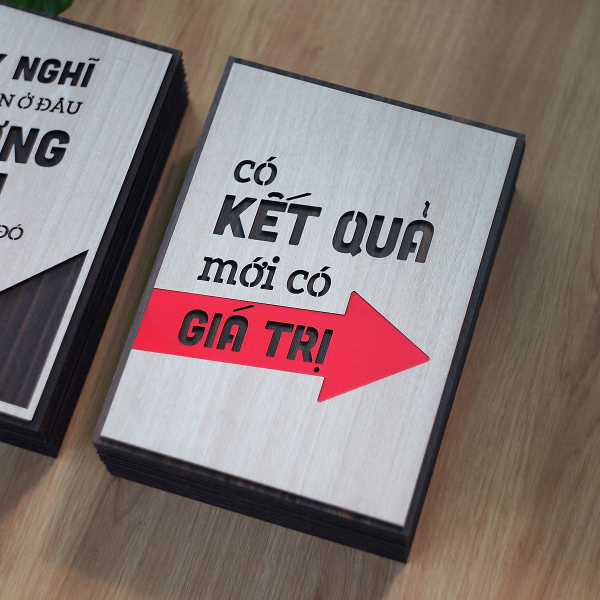 Tranh Slogan Doanh Nghiệp TBIG123: Có kết quả mới có giá trị