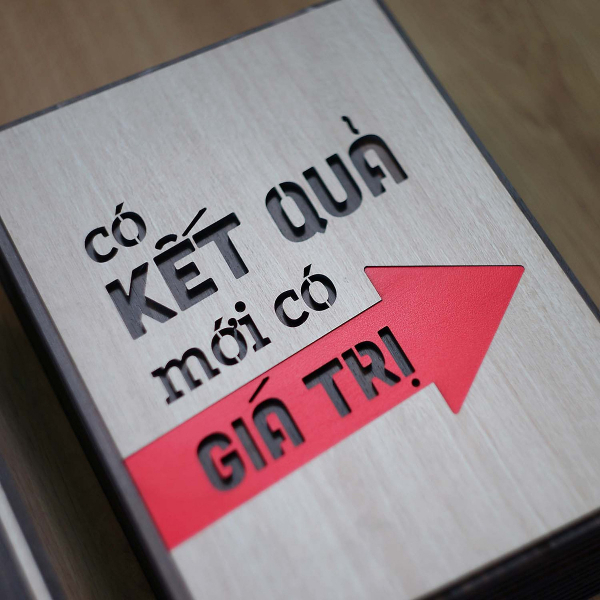 Tranh Slogan Doanh Nghiệp TBIG123: Có kết quả mới có giá trị