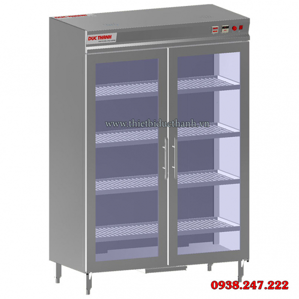 Tủ sấy công nghiệp - 4 giá inox để bát đĩa, dung tích 800 lít