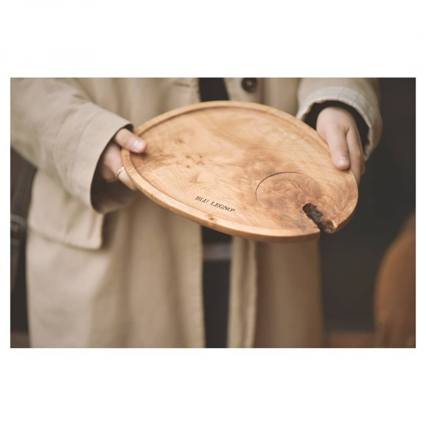 Khay gỗ hình oval - 100% từ gỗ tự nhiên lâu năm của vùng Bắc Mỹ