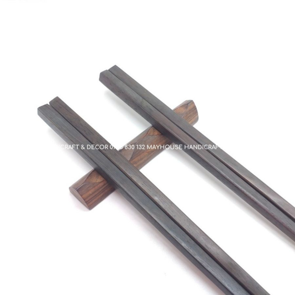 Đũa gỗ Mun vuông, tròn - Chất liệu gỗ Mun tự nhiên, thẩm mỹ