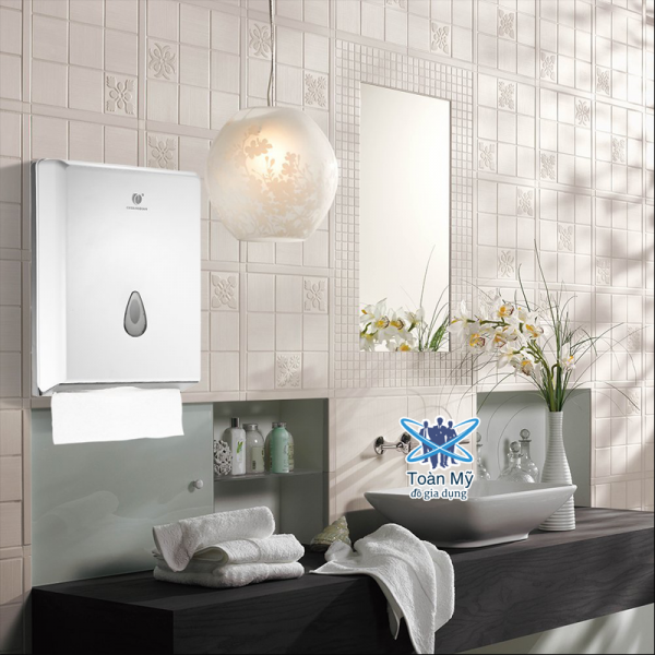 Hộp đựng giấy lau tay treo tường nhà vệ sinh SF-946 - Chất liệu nhựa ABS