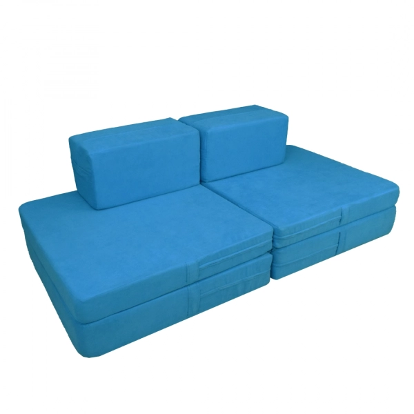 CATALINA DOUBLE BRUSHED PLAY COUCH WITH RECTANGLE BOLSTERS