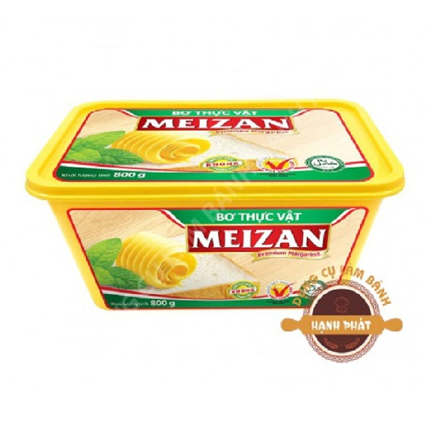 Bơ thực vật Meizan 800g - Chưa nguyên liệu nguồn gốc từ đậu nành