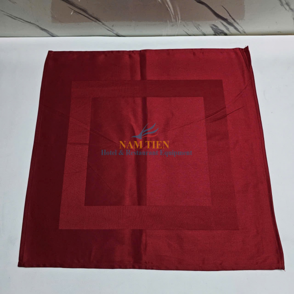 Khăn ăn nhà hàng 100% cotton, khăn ăn có ô vuông